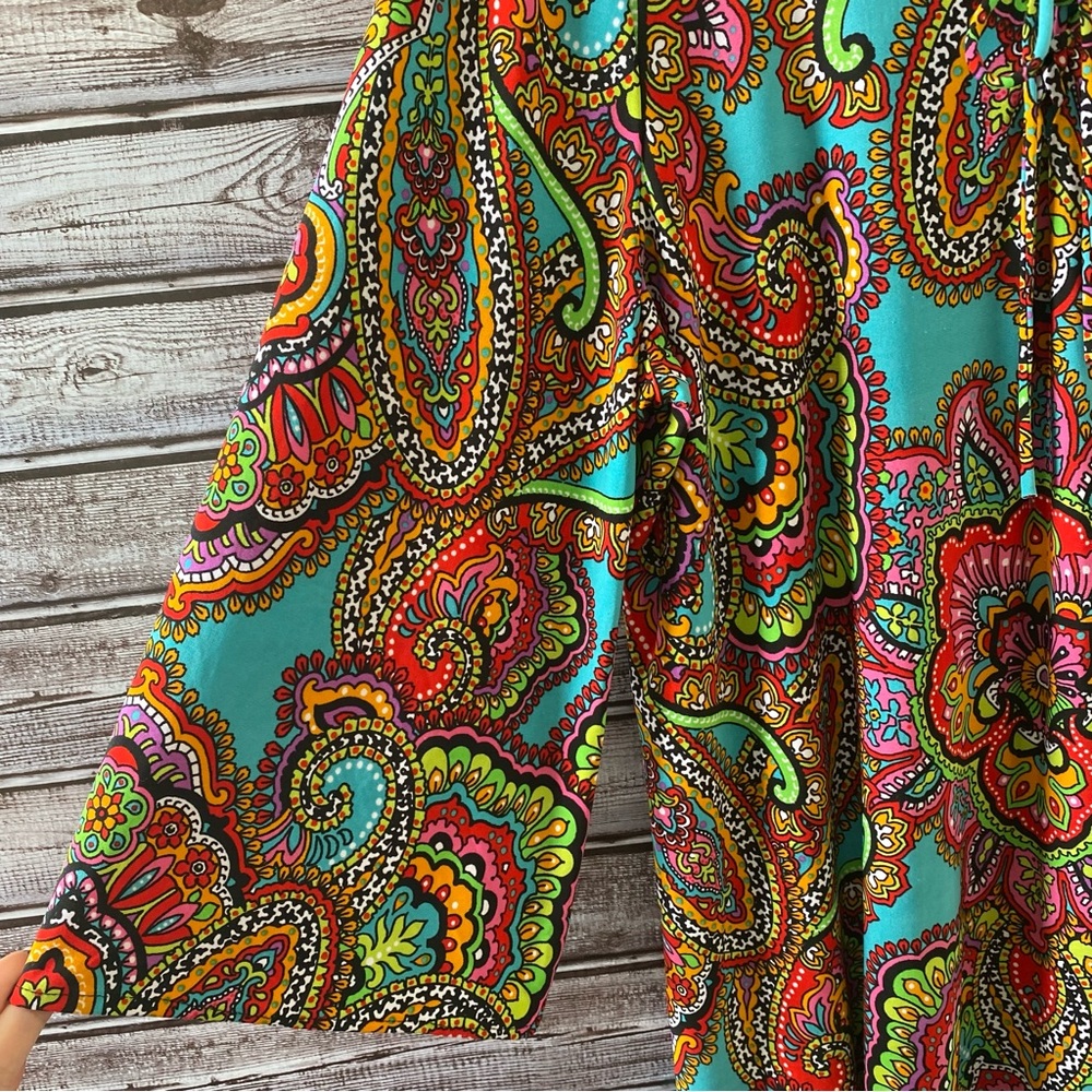 Chico's Paisley Print Top Size 2 - Picture 4 of 9